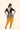 Rayon Fabric Navy Blue Color Beatific Look Readymade Top With Dhoti