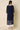 Navy Blue Georgette Fabric Readymade Simple Kurti