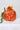 Exquisite Jacquard Work Art Silk Orange Color Potli Bag With Moti Handle