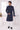 Mens Traditional Thread Work Navy Blue Fancy Silk Ethnic Indo Western Sherwani Set With Aligadhi Pant