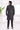 Mens Thread Embroidery Rich Black Fancy Silk Party Wear Indo Western Sherwani With Aligadhi Pant
