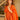 Elegant Orange Printed Readymade Anarkali Suit With Dupatta