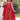 Girls Muslin Red Printed Readymade Anarkali Dress