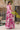Pink Designer Floor Touch Digital Printed Readymade Gown