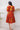Women'S Floral Print Smocked Knee Length Dress