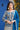Blue Georgette Vanaat Palazzo Set With Long Top