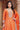 Orange Silk Embroidery Embellished Anarkali Dress