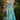 Cyan Color Art Silk Saree With Printed Blouse