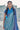 Woven Art Silk Saree in Cyan Color