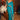 Teal Handloom Weaving Design Silk Saree