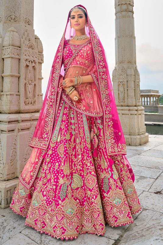 Majestic Rani Pure Silk Semi Stitched Lehenga Choli