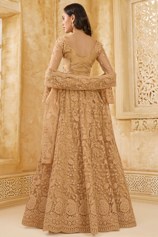 Radiant Brown Wedding Lehenga Choli