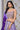 Elegance Dark Purple Chinon Sangeet Wear Lehenga Choli