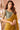Georgette Party Style Luxurious Lace Work Saree In Yellow Color