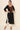 Bewitching Embroidered Work On Rayon Fabric Readymade Kurti In Black Color