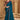 Teal Festive Wear Chiffon Lace Border Work Designer Saree