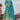 Cyan Color Readymade Georgette Anarkali Suit For Function