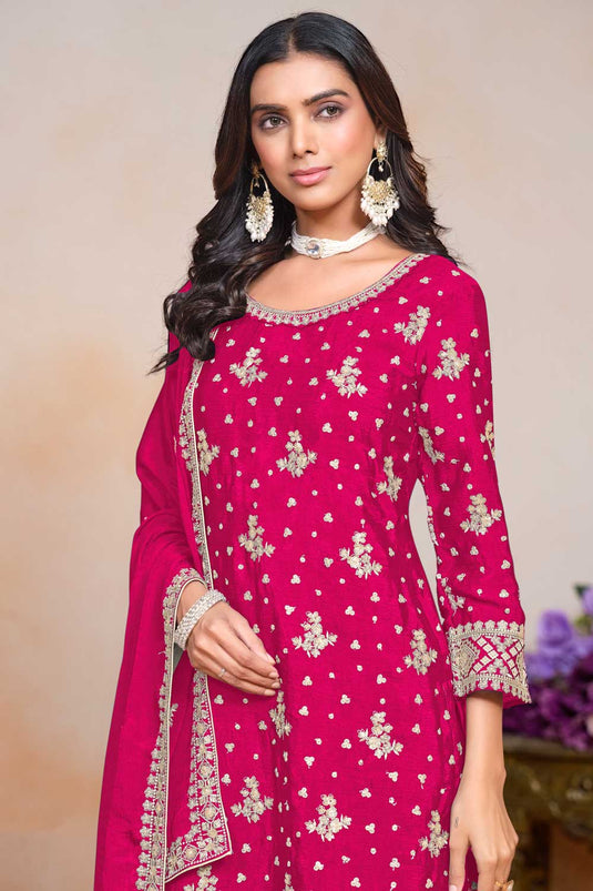 Chinon Rani Color Festive Style Trendy Palazzo Suit