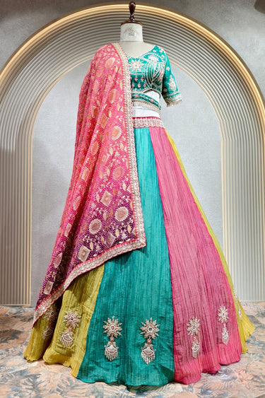 Designer Multi Color Lehenga Set With Heavy Work Blouse