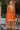 Orange Color Exquisite Readymade Palazzo Suit In Chinon Fabric