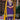 Chinon Fabric Purple Color Riveting Readymade Palazzo Suit