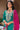 Chinon Fabric Green Color Excellent Readymade Palazzo Suit