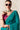 Teal Tissue Silk Border Work Saree