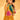 Designer Mustard Chinon Silk Floor Touch Readymade Gown With Dupatta