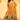 Designer Mustard Chinon Silk Floor Touch Readymade Gown With Dupatta