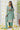Cyan Embroidered Fancy Fabric 3 Piece Readymade Salwar Suit