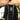 Attractive Black Chinon Embroidered Readymade Suit