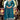 Chinon Embroidered Teal Readymade Salwar Suit