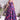 Organza Purple Floral Print Skirt With Designer Corset Top