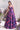 Organza Purple Floral Print Skirt With Designer Corset Top