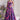 Organza Purple Floral Print Skirt With Designer Corset Top