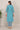 Cyan Cotton Fabric Casual Readymade Plus Size Kurti