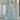 Designer Light Cyan Net Floor Touch Readymade Gown With Dupatta