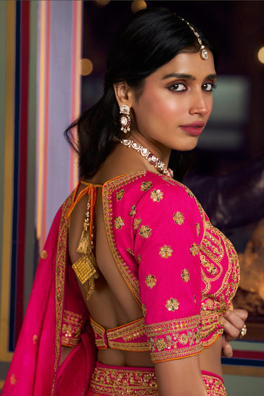 Royal Banarasi Silk Bridal Lehenga Choli With Weaving Dupatta