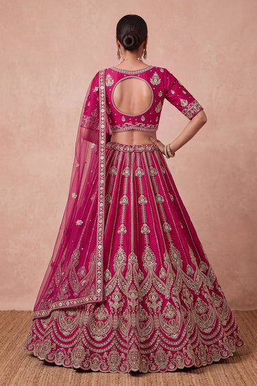 Silk Bridal Lehenga Choli With Soft Net Double Dupatta