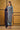 Sky Blue Embroidered Art Silk Straight Cut Dress