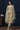 Sequins Work Cream Chiffon Organza Designer Straight Cut Dress