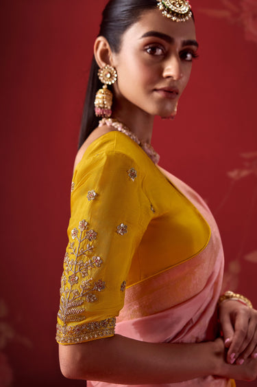 Timeless Yellow Soft Silk Royal Function Saree