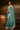 Classic Cyan Zari Organza Embroidered Festive Wear Saree
