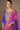 Chinon Purple Sequins Work Readymade Anarkali Dress