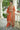 Art Silk Orange Embroidered Readymade Designer Salwar Suit For Function Wear
