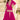 Georgette Embroidered Magenta Readymade Top With Palazzo Salwar Suit