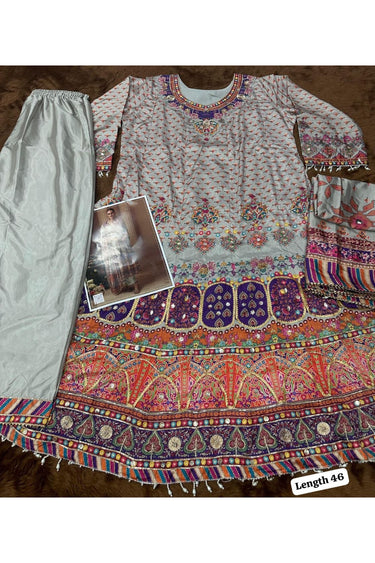 Multi Color Crepe Silk Readymade Sharara Suit