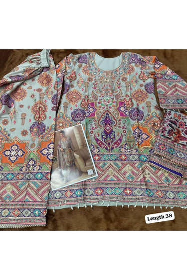 Multi Color Crepe Silk Digital Print Readymade Gharara Set