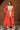 Orange Embroidered Indo Western Shrug With Cotton Denim Jeans