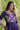 Royal Purple Cotton Festive Wear Readymade Gown